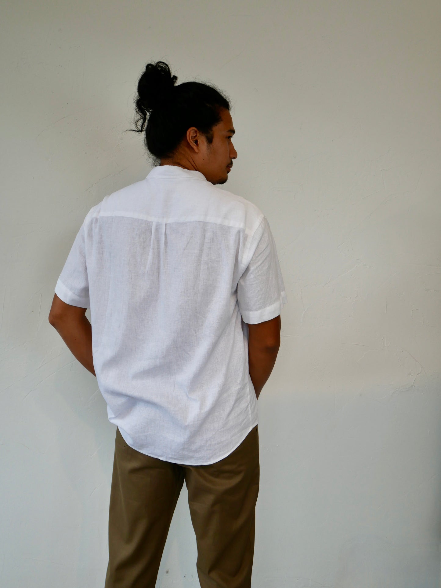 The Men Shirt, short sleeves, classic collar